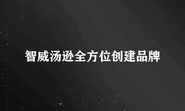 智威汤逊全方位创建品牌