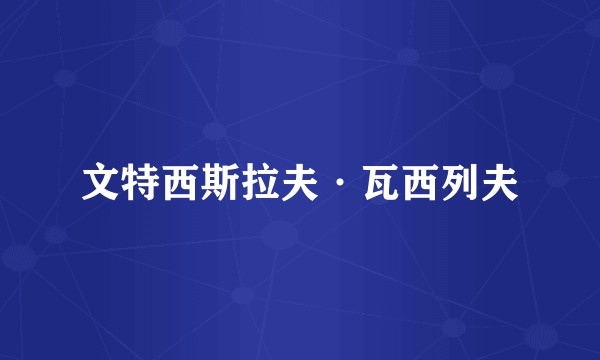 文特西斯拉夫·瓦西列夫