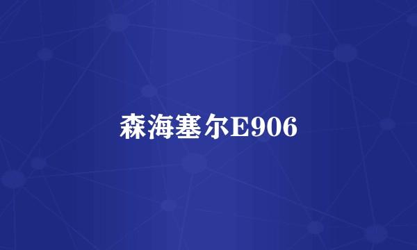 森海塞尔E906