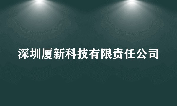 深圳厦新科技有限责任公司