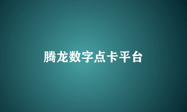 腾龙数字点卡平台