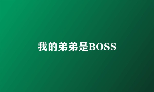 我的弟弟是BOSS