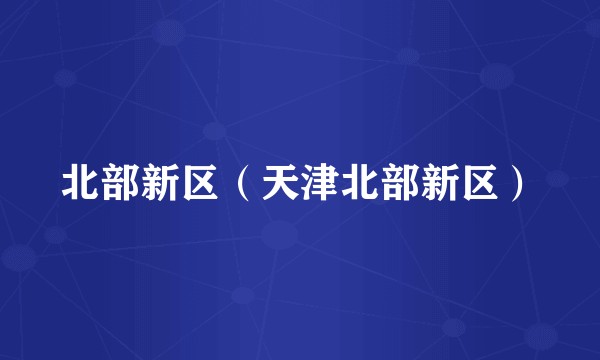 北部新区（天津北部新区）