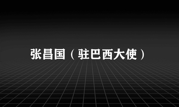 张昌国（驻巴西大使）