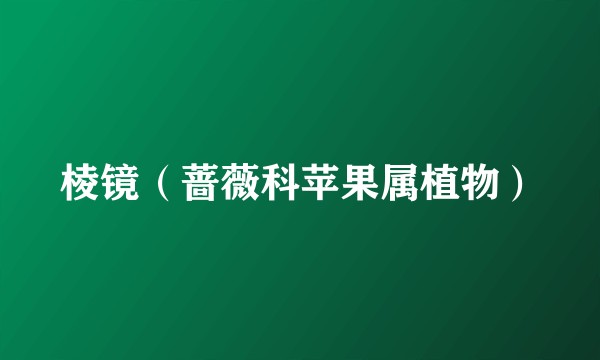 棱镜（蔷薇科苹果属植物）