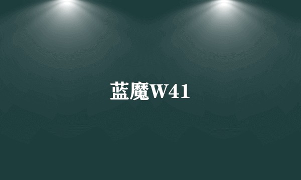 蓝魔W41
