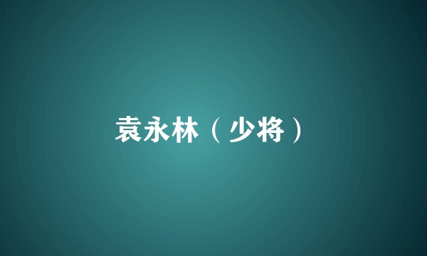 袁永林（少将）