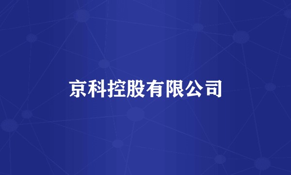 京科控股有限公司