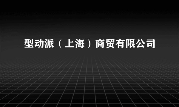 型动派（上海）商贸有限公司