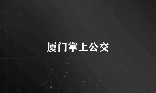 厦门掌上公交