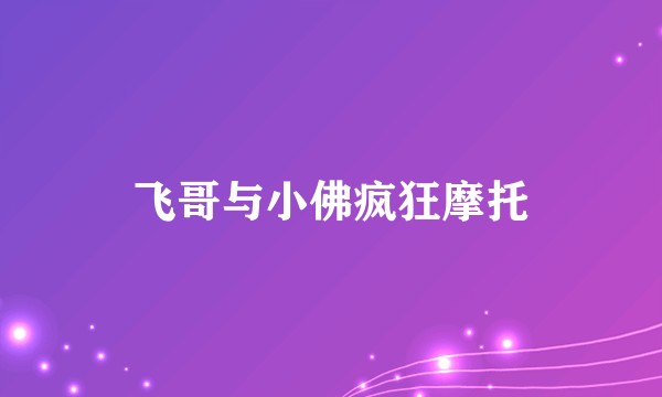 飞哥与小佛疯狂摩托