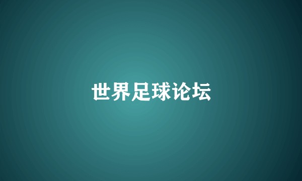 世界足球论坛