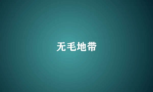 无毛地带