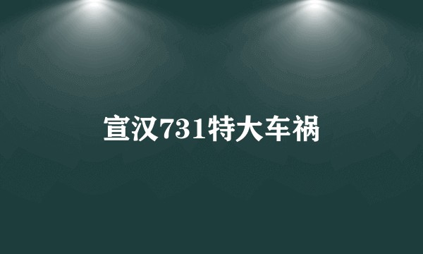 宣汉731特大车祸