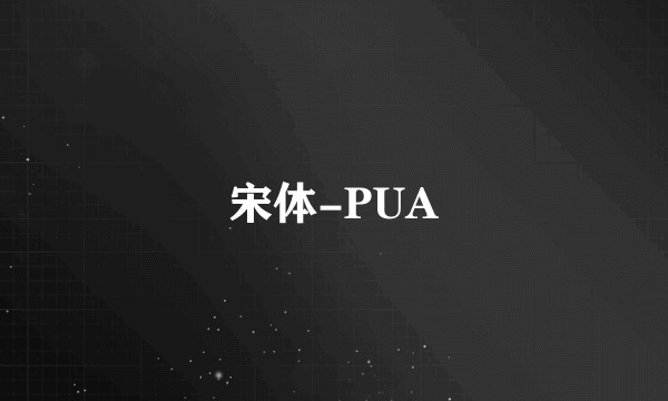 宋体-PUA