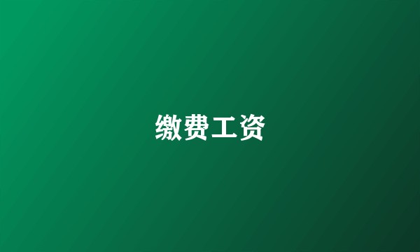 缴费工资