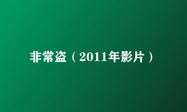 非常盗（2011年影片）