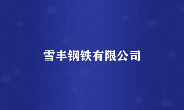 雪丰钢铁有限公司