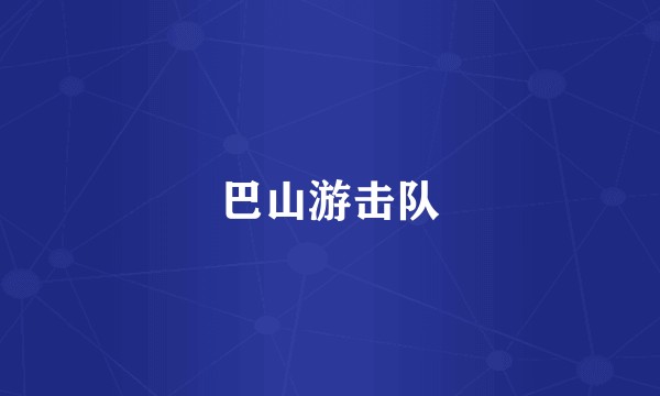 巴山游击队