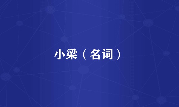 小梁（名词）