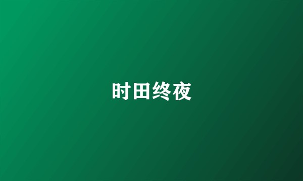 时田终夜