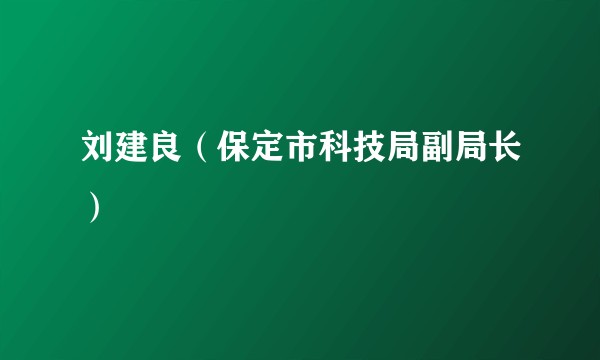 刘建良（保定市科技局副局长）