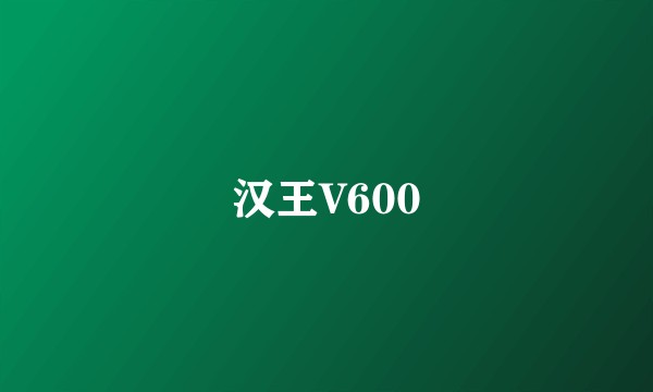 汉王V600