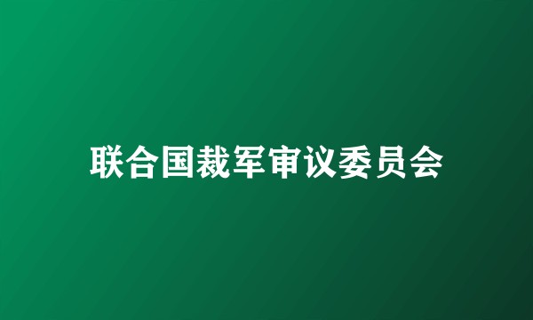 联合国裁军审议委员会