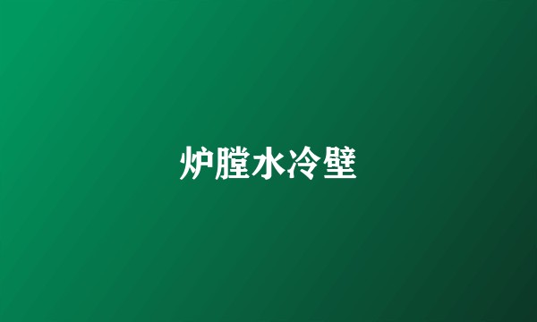 炉膛水冷壁