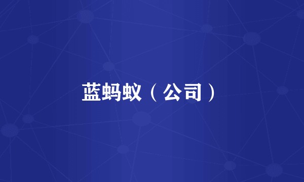 蓝蚂蚁（公司）