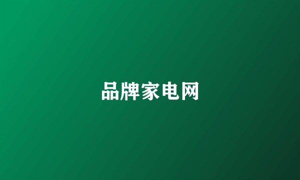 品牌家电网
