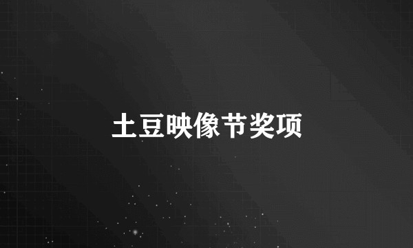 土豆映像节奖项