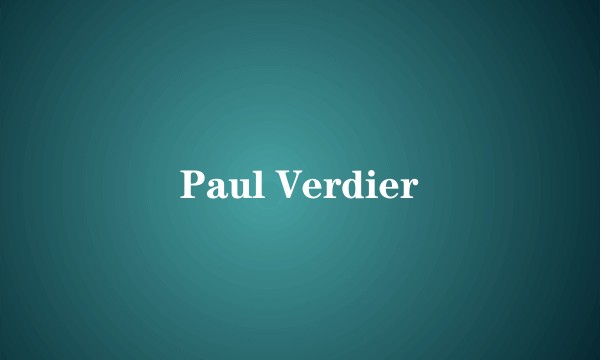 Paul Verdier