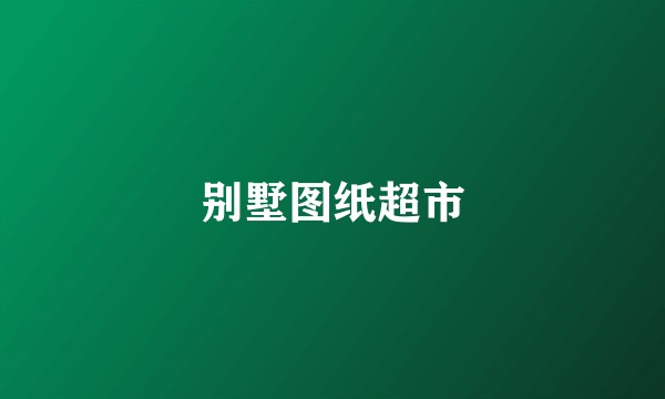别墅图纸超市