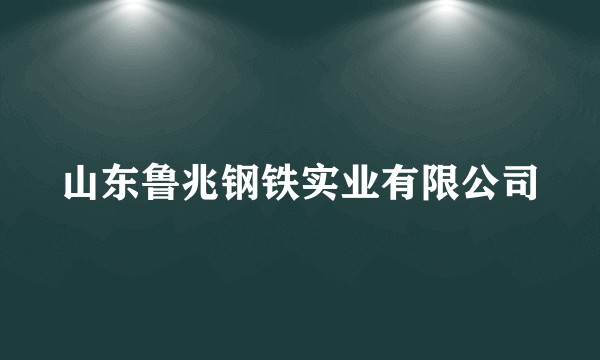山东鲁兆钢铁实业有限公司