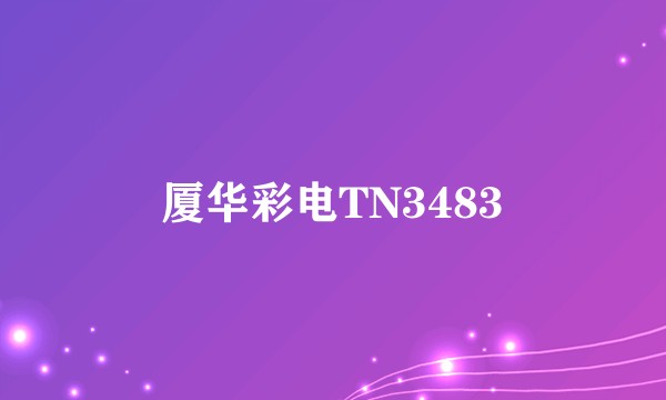 厦华彩电TN3483
