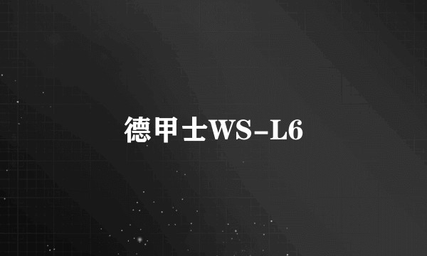 德甲士WS-L6