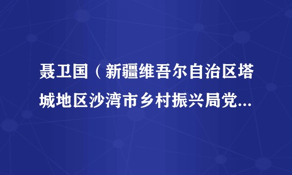 聂卫国(新疆维吾尔自治区塔城地区沙湾市乡村振兴局党组书记、副局长)