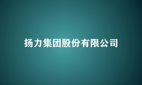 扬力集团股份有限公司