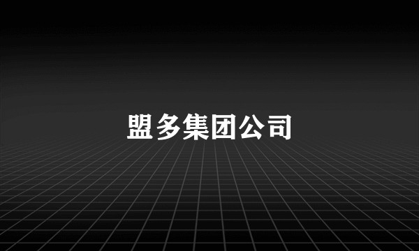 盟多集团公司