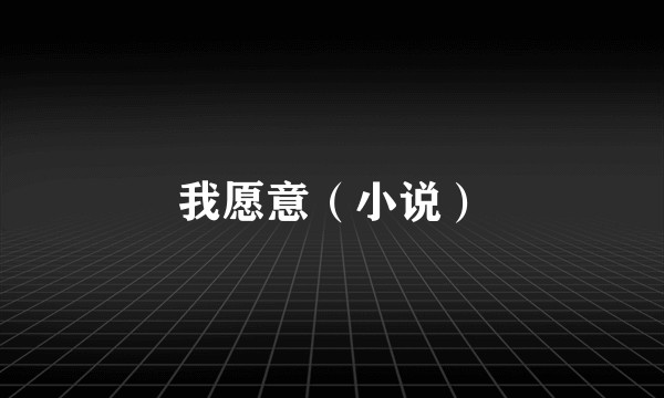 我愿意（小说）