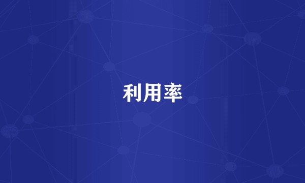 利用率