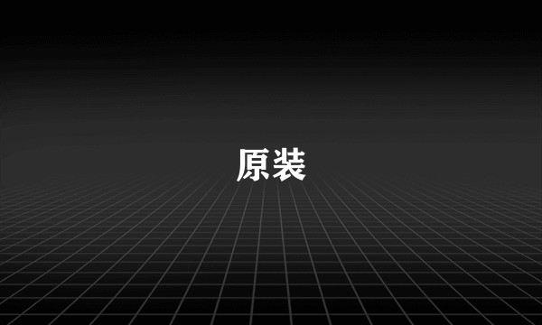 原装