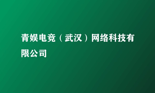 青娱电竞（武汉）网络科技有限公司