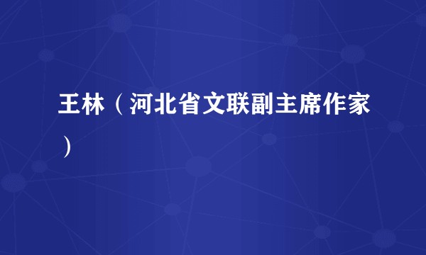 王林（河北省文联副主席作家）