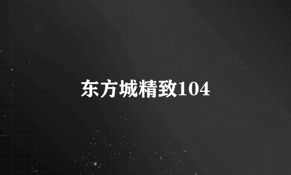 东方城精致104