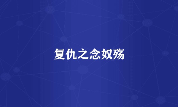 复仇之念奴殇