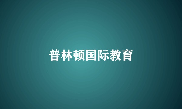 普林顿国际教育