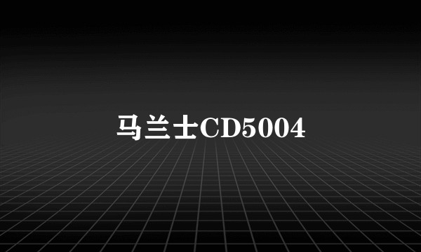 马兰士CD5004