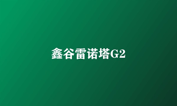鑫谷雷诺塔G2